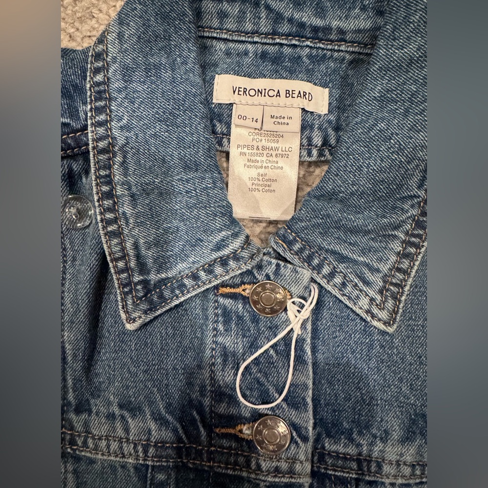 Veronica Beard Slate Denim Dickey in denim blue - Picture 7 of 9